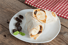 WRAP DULCE CON BANANO
